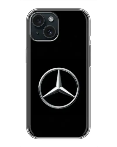 Чохол для iPhone 15 з картинкою «Mercedes класичний лого»