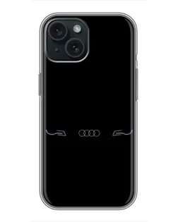 Чохол для iPhone 15 з картинкою «Audi — світловий підпис»