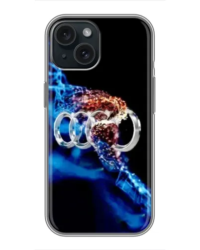 Чохол для iPhone 15 з картинкою «Енергія лого Audi»