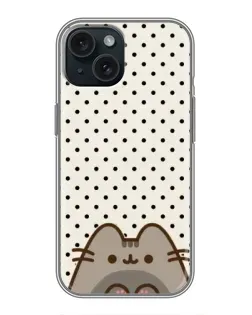 Чехол для iPhone 15 с картинкой «Пушин в горошек»