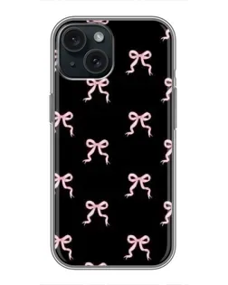 Чехол для iPhone 15 с картинкой «Бант-цветок»