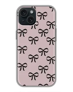 Чохол для iPhone 15 з картинкою «Чорні бантики» Чохол для iPhone 15 з картинкою «Чорні бантики»