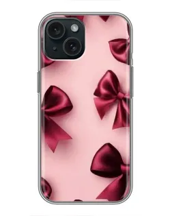 Чохол для iPhone 15 з картинкою «Бордовий атлас» Чохол для iPhone 15 з картинкою «Бордовий атлас»