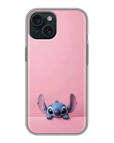 Чехол для iPhone 15 с картинкой «Stitch выглядывает»