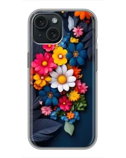 Чохол для iPhone 15 з картинкою «Квіткова феєрія»