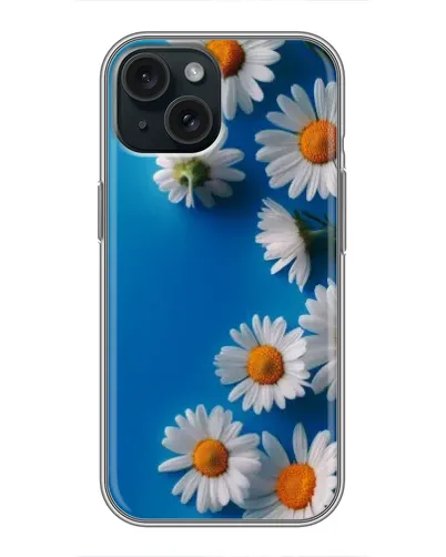 Чохол для iPhone 15 з картинкою «Білосніжні маргаритки» Чохол для iPhone 15 з картинкою «Білосніжні маргаритки»
