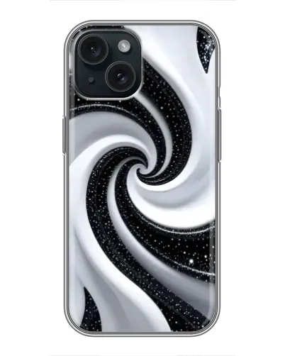 Чохол для iPhone 15 з картинкою «Чорно-біла спіраль» Чохол для iPhone 15 з картинкою «Чорно-біла спіраль»