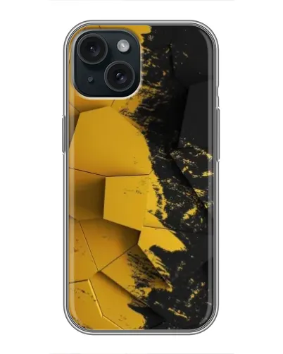 Чохол для iPhone 15 з картинкою «Золоті уламки геометрії» Чохол для iPhone 15 з картинкою «Золоті уламки геометрії»