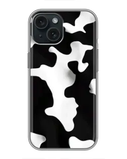 Чохол для iPhone 15 з картинкою «Чорно-біла пляма»