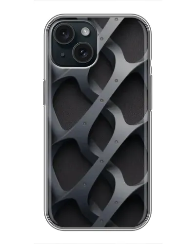 Чохол для iPhone 15 з картинкою «Об'ємне сіре плетіння» Чохол для iPhone 15 з картинкою «Об'ємне сіре плетіння»