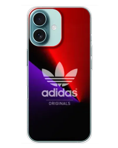 Чохол для iPhone 16 Plus з картинкою «Adidas Red Neon»