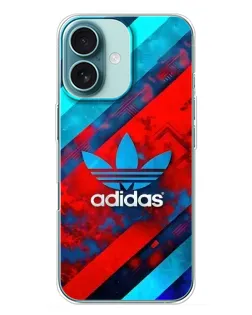 Чохол для iPhone 16 Plus з картинкою «Абстракція Adidas»