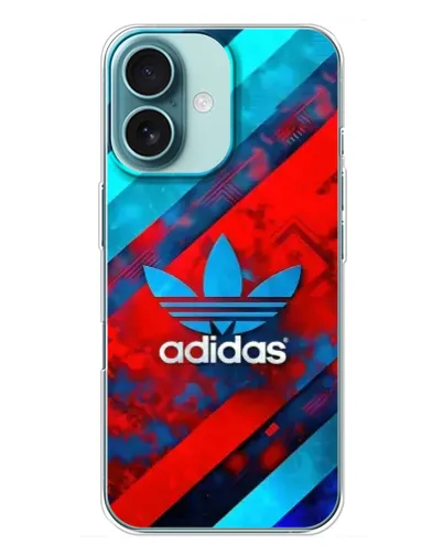 Чохол для iPhone 16 Plus з картинкою «Абстракція Adidas»