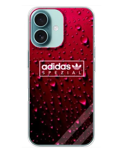 Чохол для iPhone 16 Plus з картинкою «Adidas Gold Marble»