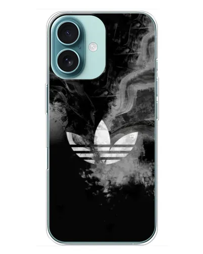 Чохол для iPhone 16 Plus з картинкою «Абстрактний дим Adidas»
