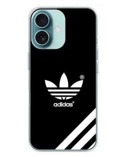 Чохол для iPhone 16 Plus з картинкою «Adidas з діагональними смугами»