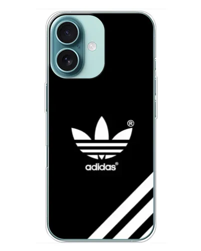 Чохол для iPhone 16 Plus з картинкою «Adidas з діагональними смугами»
