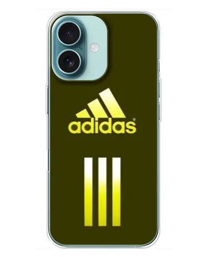 Чохол для iPhone 16 Plus з картинкою «Оливковий градієнт Adidas»