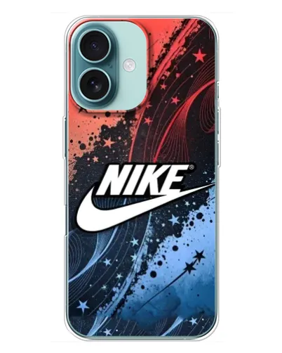 Чехол для iPhone 16 Plus с картинкой «Градиентный принт Найк» Чехол для iPhone 16 Plus с картинкой «Градиентный принт Найк»