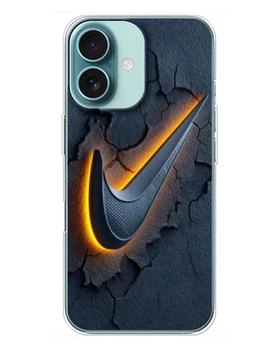 Чехол для iPhone 16 Plus с картинкой «Объемный логотип Найк» Чехол для iPhone 16 Plus с картинкой «Объемный логотип Найк»