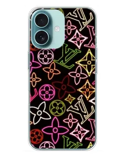 Чехол для iPhone 16 Plus с картинкой «Неоновый микс Nike» Чехол для iPhone 16 Plus с картинкой «Неоновый микс Nike»