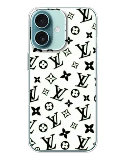 Чехол для iPhone 16 Plus с картинкой «Монохромный хаос LV» Чехол для iPhone 16 Plus с картинкой «Монохромный хаос LV»