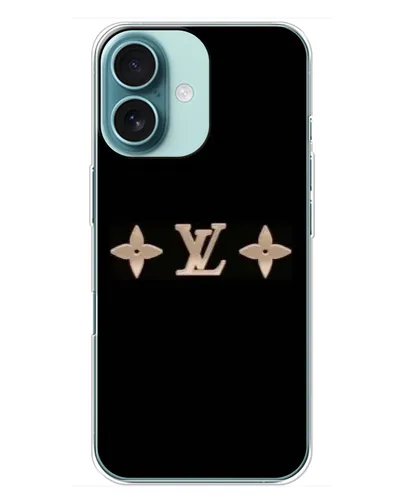Чехол для iPhone 16 Plus с картинкой «Louis Vuitton — минимализм»
