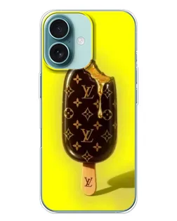 Чехол для iPhone 16 Plus с картинкой «Мороженое от LV» Чехол для iPhone 16 Plus с картинкой «Мороженое от LV»