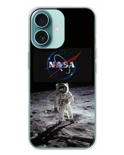 Чехол для iPhone 16 Plus с картинкой «Астронавт на Луне» Чехол для iPhone 16 Plus с картинкой «Астронавт на Луне»