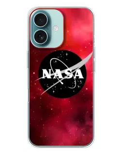 Чехол для iPhone 16 Plus с картинкой «NASA — красная туманность» Чехол для iPhone 16 Plus с картинкой «NASA — красная туманность»