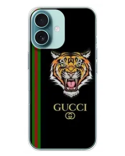 Чехол для iPhone 16 Plus с картинкой «Тигр Gucci»