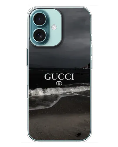 Чехол для iPhone 16 Plus с картинкой «Gucci — морской прибой» Чехол для iPhone 16 Plus с картинкой «Gucci — морской прибой»