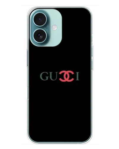 Чехол для iPhone 16 Plus с картинкой «Gucci — красный градиент» Чехол для iPhone 16 Plus с картинкой «Gucci — красный градиент»