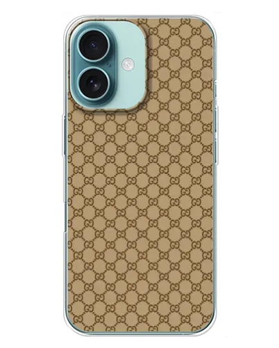 Чохол для iPhone 16 Plus з картинкою «Gucci — класичний беж» Чохол для iPhone 16 Plus з картинкою «Gucci — класичний беж»