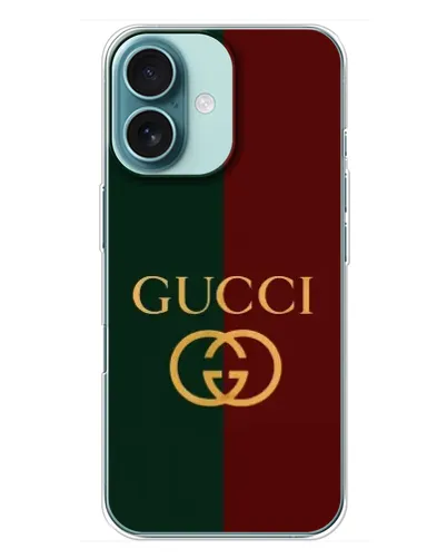 Чохол для iPhone 16 Plus з картинкою «Gucci — темно-зелений градієнт» Чохол для iPhone 16 Plus з картинкою «Gucci — темно-зелений градієнт»