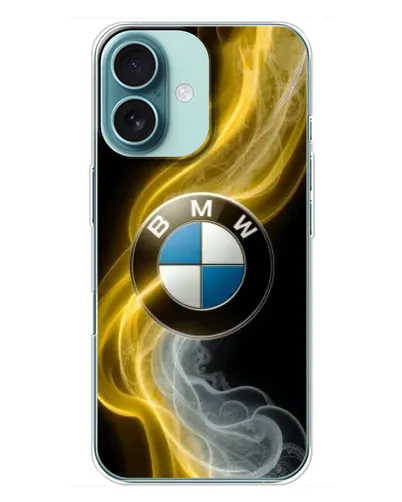 Чехол для iPhone 16 Plus с картинкой «Золотистый дым BMW» Чехол для iPhone 16 Plus с картинкой «Золотистый дым BMW»