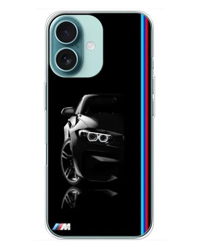 Чехол для iPhone 16 Plus с картинкой «Силуэт BMW в темноте» Чехол для iPhone 16 Plus с картинкой «Силуэт BMW в темноте»