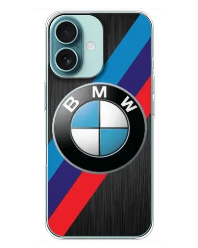 Чехол для iPhone 16 Plus с картинкой «BMW M-stripes стиль» Чехол для iPhone 16 Plus с картинкой «BMW M-stripes стиль»
