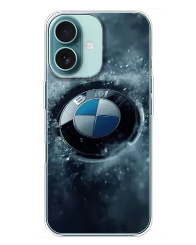 Чехол для iPhone 16 Plus с картинкой «Логотип BMW — лед» Чехол для iPhone 16 Plus с картинкой «Логотип BMW — лед»