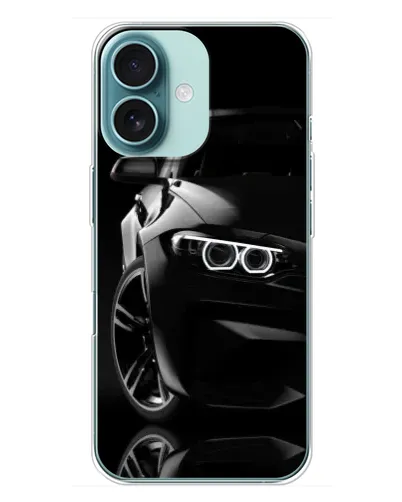 Чохол для iPhone 16 Plus з картинкою «Чорна BMW — профіль» Чохол для iPhone 16 Plus з картинкою «Чорна BMW — профіль»