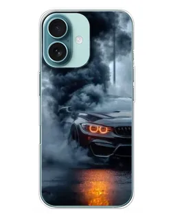 Чохол для iPhone 16 Plus з картинкою «BMW M-Power — абстракція»