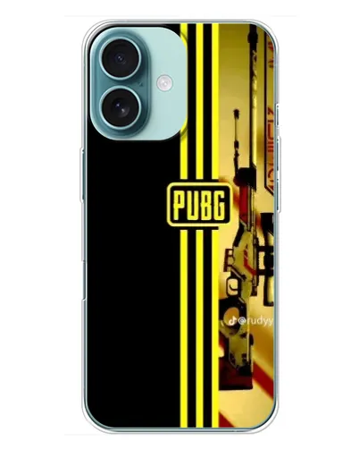 Чехол для iPhone 16 Plus с картинкой «PUBG — камуфляжный шлем»