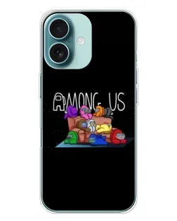 Чехол для iPhone 16 Plus с картинкой «Логотип Among Us» Чехол для iPhone 16 Plus с картинкой «Логотип Among Us»
