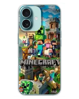 Чохол для iPhone 16 Plus з картинкою «Замок Minecraft» Чохол для iPhone 16 Plus з картинкою «Замок Minecraft»