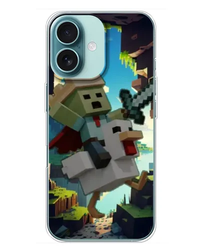 Чохол для iPhone 16 Plus з картинкою «Стів та гусь»