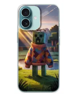 Чохол для iPhone 16 Plus з картинкою «Кріпер у светрі» Чохол для iPhone 16 Plus з картинкою «Кріпер у светрі»