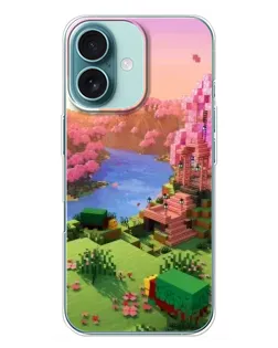 Чохол для iPhone 16 Plus з картинкою «Рожеве дерево Minecraft» Чохол для iPhone 16 Plus з картинкою «Рожеве дерево Minecraft»