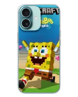 Чохол для iPhone 16 Plus з картинкою «Губка Боб Minecraft» Чохол для iPhone 16 Plus з картинкою «Губка Боб Minecraft»