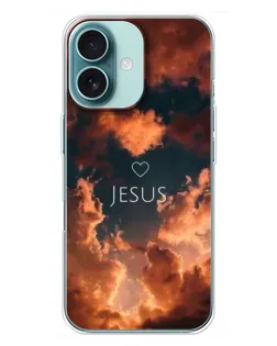 Чохол для iPhone 16 Plus з картинкою «Сяйво Імені Jesus»