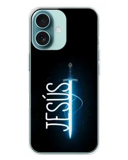 Чохол для iPhone 16 Plus з картинкою «Меч Духа Jesus»